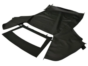 Se adapta a: Ford Mustang 1983-90 convertible techo y ventana vinilo pinpoint negro - Imagen 1 de 4