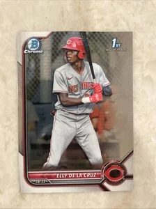 2022 Bowman Elly De La Cruz Chrome Bowman 1st Rookie Card #BCP-50 Reds - Bild 1 von 2