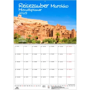 Reisezauber Marokko Planer DIN A2 Kalender für 2025 Ferne Länder und Urlaubsträu - Bild 1 von 1