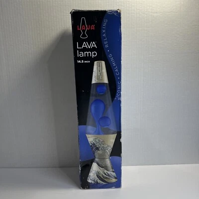 Schylling 14.5 inch Lava Lamp Clear Liquid/ Blue Lava 2471 Plug In Charging Base - Image 1 of 4