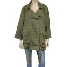 Current Elliot Jacket Women 3 Large Green Relaxed Infantry Jacket Army Utility