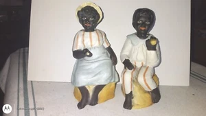 Antique American Bisque Nodding Head Figures Nm Cond. C.1875 - Picture 1 of 7