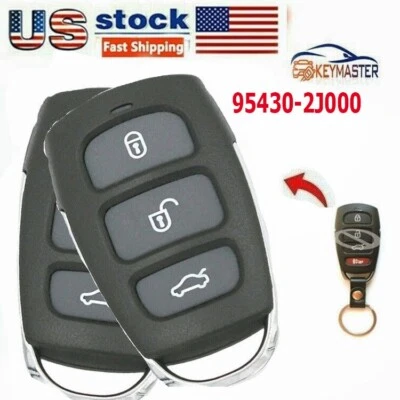 2XUmegraded Mando a Distancia Llavero para Kia Borrego 2009 2010 2011 95430-2J000 433Mhz 4B Foto 1 de 3