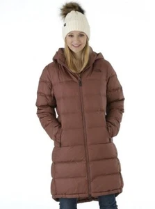 NEW NORTH FACE Metropolis Parka I Women’s Plus 1X Marron Purple Down Puffer $289 - Picture 1 of 10