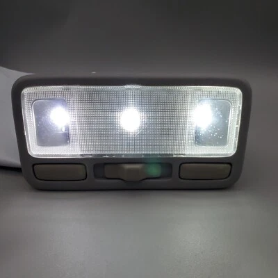 2001-2005 Honda Civic Overhead Dome Light OEM Gray Console Assembly Sedan Foto 1 de 4