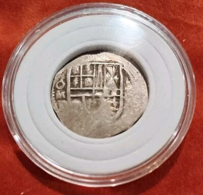 Mexico 2 Reales Mo F (1556- 1598) Philip III, 6.78g. KM# MB-31  - Image 1 of 2