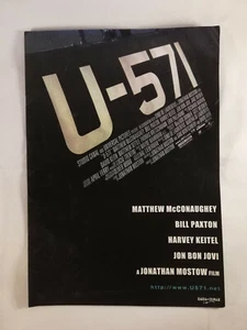 U-571 - Movie Pamphlet for the 2000 Japanese release - A4 Format - Picture 1 of 6