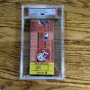 1969 N. Y Mets World Series Game 5 PSA 2 Stub Mets Win 1st World Series - Picture 1 of 2