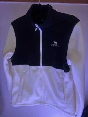 Camel Outdoor Fleece Jacket Black White Full Zip Size M - image 1 of 2