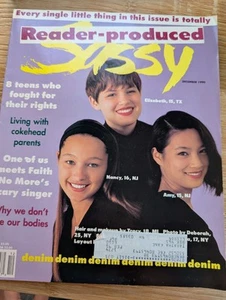 Vintage Sassy Magazine December 1990 Paulina Porizkova Faith No More Nostalgia - Picture 1 of 17