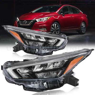 Par de faros LED completos diestros+derechos para Nissan Versa 2020-2024 Foto 1 de 4