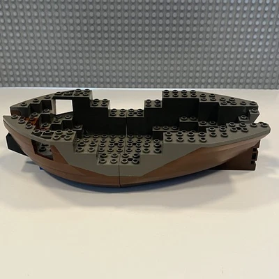 Lego Ship Boat Hull Brown/Dark Gray : Hull 6050c05 + Stern 6052c05 Renegade 6268 - Image 1 of 4