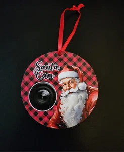 Weihnachtsmann Kamera Ornament Kinder Weihnachtsbaum flach Kinder Urlaub Kids - Bild 1 von 2