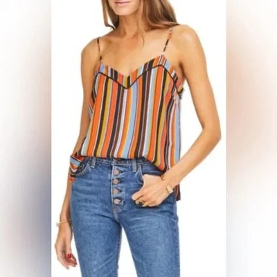 ASTR The Label Women's Vibrant Striped Tank Top Size Small - Image 1 of 4