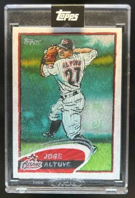 2025 Topps Shoebox Treasures Jose Altuve Canvas SP #89 Astros - Image 1 of 2