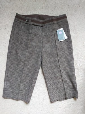 Pantalón corto mujer MEXX marrón mezcla cuadros - Pantalones cortos - Talla: Reino Unido 8 - Nuevo con etiquetas £45.00 Foto 1 de 4