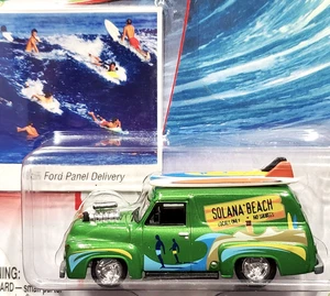 Johnny Lightning 55 1955 Ford Panel Delivery Surf Rods Solana Beach Car +Srfbrds - Picture 1 of 2