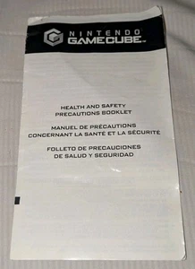 Gamecube Gesundheits- und Sicherheitsvorkehrungen Booklet Handbuch Nintendo nur Beilage - Bild 1 von 2