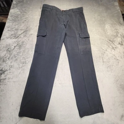 Brunello Cucinelli Cargo Pants Mens 48 34x29 Blue Made in Italy Cotton Luxury - Image 1 of 4