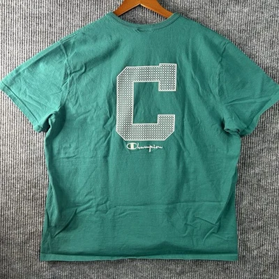 Camiseta vintage para hombre 2XL Champion verde manga corta Foto 1 de 4