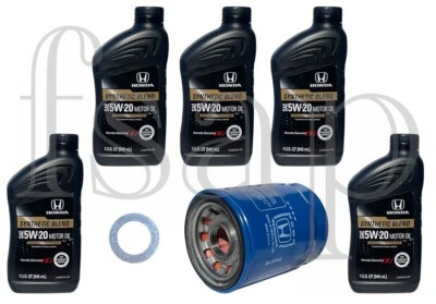 Genuine Honda oil change kit for 2017 Honda Civic 2.0L L4 Turbocharged oil 5w20 - Image 1 of 4