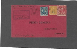 #668,663 KANSAS OVERPRINTS on REGISTERED TOPEKA,KS FEB 7-1931 to CHILLICOTHE,MO - Picture 1 of 2