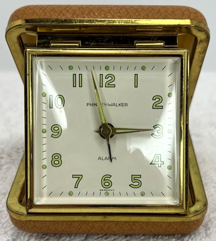 Phinney-Walker German Travel Alarm Clock Leather Case - 50s Cover