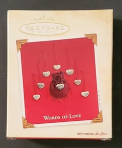 Hallmark Andenken 2003 Worte der Liebe Ornament Neu im Karton - Bild 1 von 6