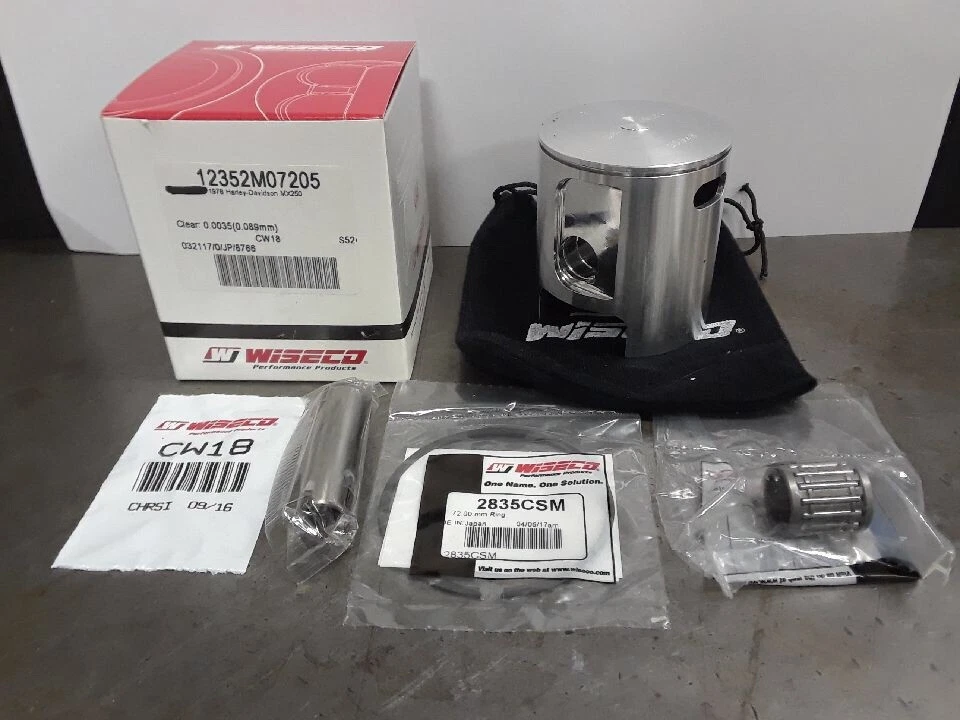 KIT DE PISTÓN FORJADO HARLEY-DAVIDSON AERMACCHI 1978 MX 250 72,05 MM DIÁMETRO Foto 1 de 1