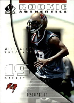 2004 SP Authentic #122 Will Allen RC Rookie Card /1199 - NM-MT - Image 1 of 2