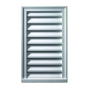 Fypon Ventilation Rectangular Gable Mount Exhaust Paintable/Stainable White - Picture 1 of 1