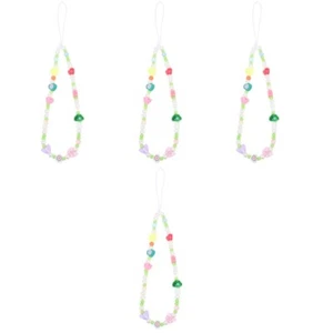 4 sztuki Kontrastowy kolor Smycz z koralików Miss Telefon Dekoracja Charm Strap - Zdjęcie 1 z 12