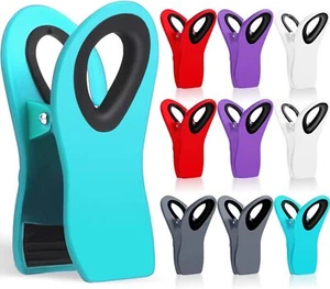 10 Pack Food Storage Clips for Bags, Snacks, Fridge, Kitchen - Picture 1 of 6