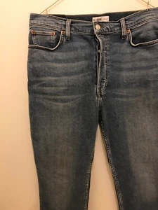 RE/DONE Womens High Rise Ankle Crop Jeans Size 32 - Picture 1 of 13
