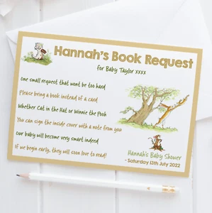 Personalisierte Buchanforderungskarten Rate mal, wie sehr ich dich liebe Babypartykarten x10 - Bild 1 von 2