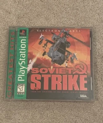 Soviet Strike (Sony PlayStation 1, 1998) Greatest Hits CIB *Tested, Working* - Image 1 of 4