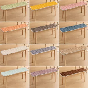 Thickened Plush Long Soft Bench Cushion Mat Stool Seat Pat Non-slip Winter Warm - Picture 1 of 24