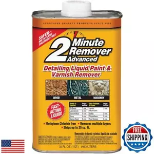 2 Minute Remover 63532 Advanced Detailing Liquid Paint and Varnish Remover, 3 - Picture 1 of 1