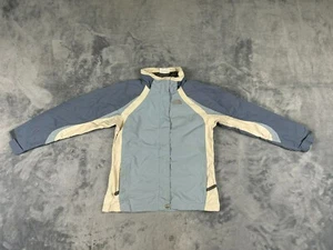 The North Face Hyvent Girls Jacket Large Blue Full Zip Parka Coat - Picture 1 of 14