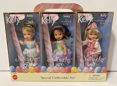2001 Mattel Barbie in the Nutcracker 3 KELLY DOLLS Special Collectible Set NEW - Image 1 of 4