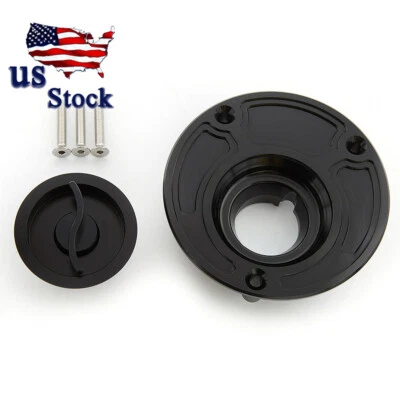 For SUZUKI GSXR600 2004 2005 2006 2007-2019 CNC Billet Gas Cap Fuel Tank Covers - Image 1 of 4