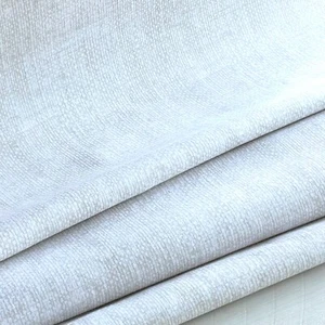 Tela con patrón de tejido de cesta de color blanco - Se vende por yarda - Imagen 1 de 3
