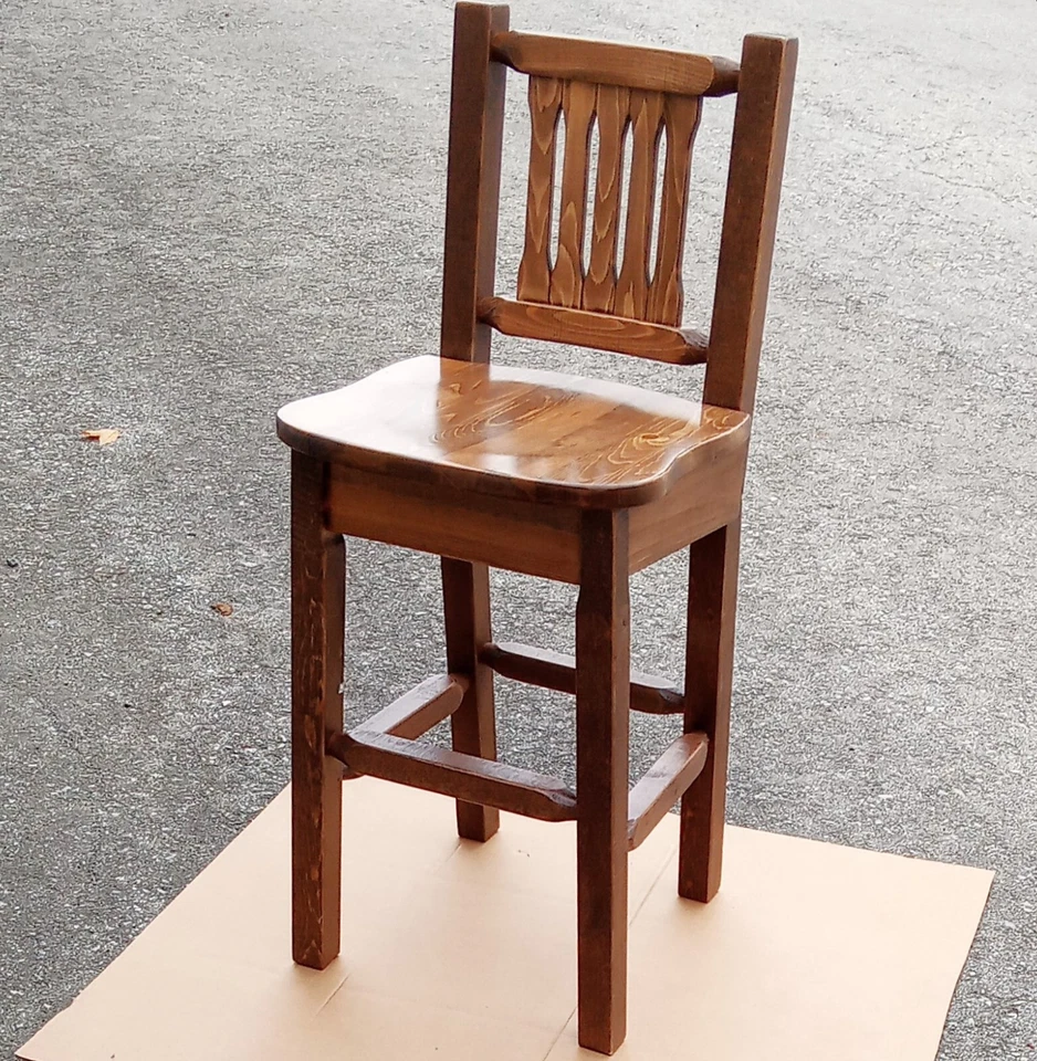 Montana Woodworks 30" Barstool, Superb Craftsmanship, Stained and Finished - NEW - Image 1 of 4