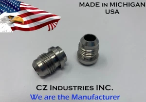 6AN, AN6 MALE STAINLESS STEEL WELD ON / WELD IN FITTING BUNG QTY:2 - Picture 1 of 3