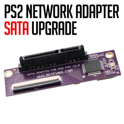 PS2 Fat SATA HDD Adapter Upgrade Bitfunx Festplatte Update Network PlayStation 2