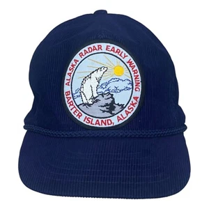 De Colección KC Gorra Alaska Radar Alerta Temprana Barter Island, Alaska Pana Azul - Imagen 1 de 10