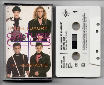 CULTURE CLUB - FROM LUXURY TO HEARTACHE  -VIRGIN - 1986 CASSETTE USED #CA199 - Image 1 of 3