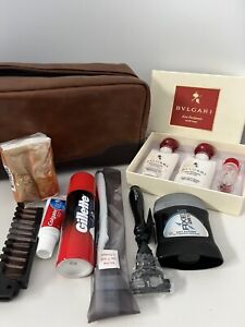 EMIRATES Airlines Bvlgari Business/First Class Men's Toiletries Bag NEW