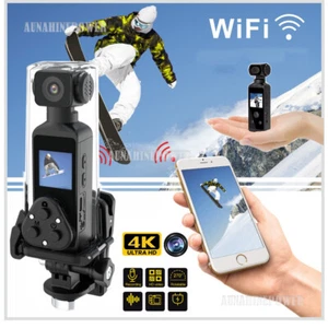 Sport Kamera 4K UHD Handheld Action Kamera WiFi 30M wasserdicht drehbar Taschen - Picture 1 of 18