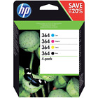 Genuine HP 364 B/C/M/Y Multipack Ink Cartridges N9J73AE | FREE 🚚 DELIVERY